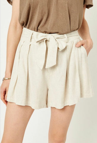 Scalloped Black Shorts