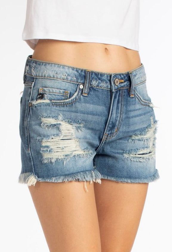 Distressed Kan Kan Jean Shorts (0-13)