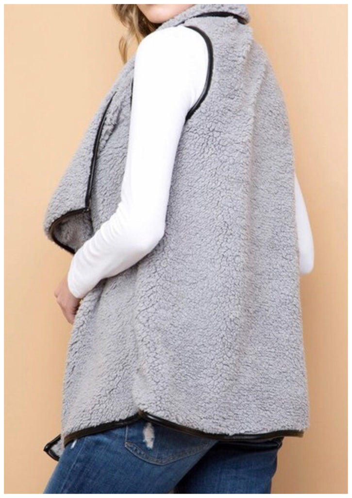 Gray Fleece Vest (S-L)