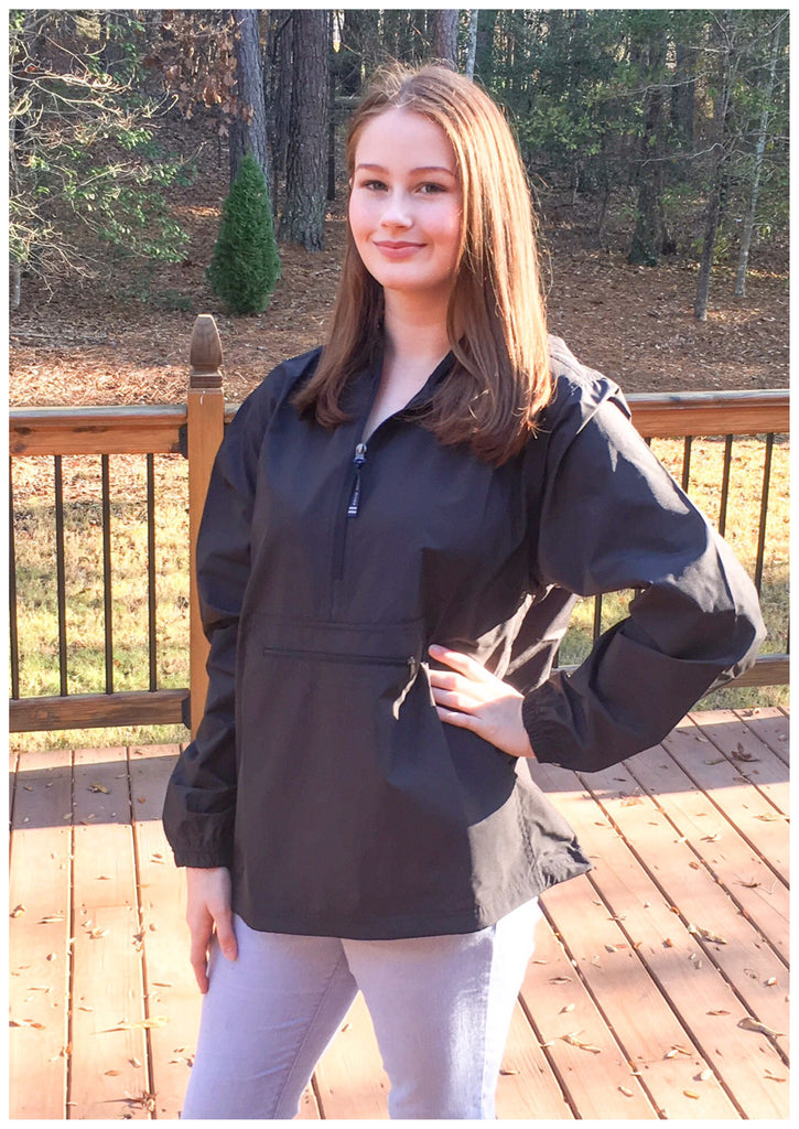 Black Charles River Pack-N-Go Pullover (S-L)