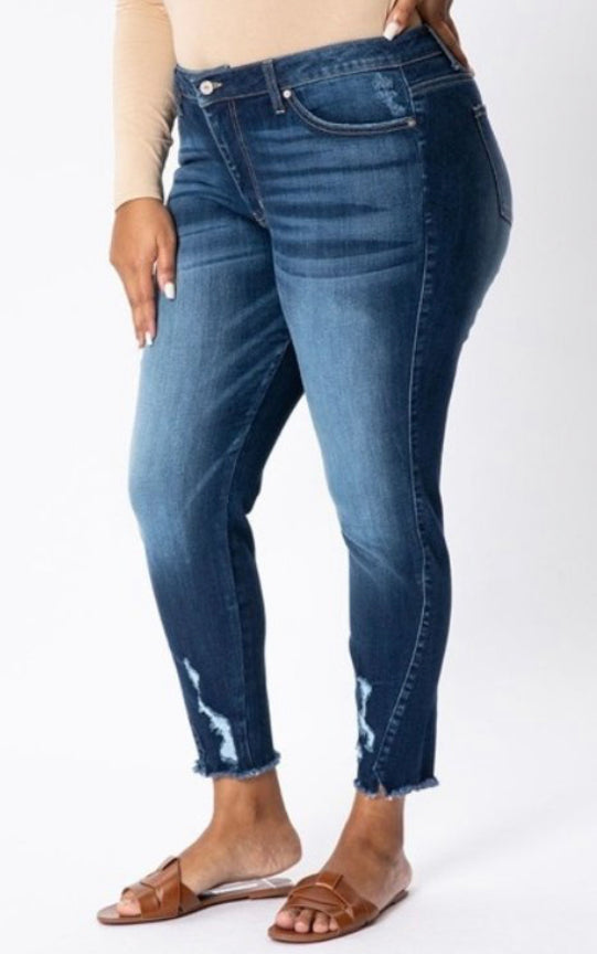 Cropped Kan Kan Jeans (Plus XL-3XL)