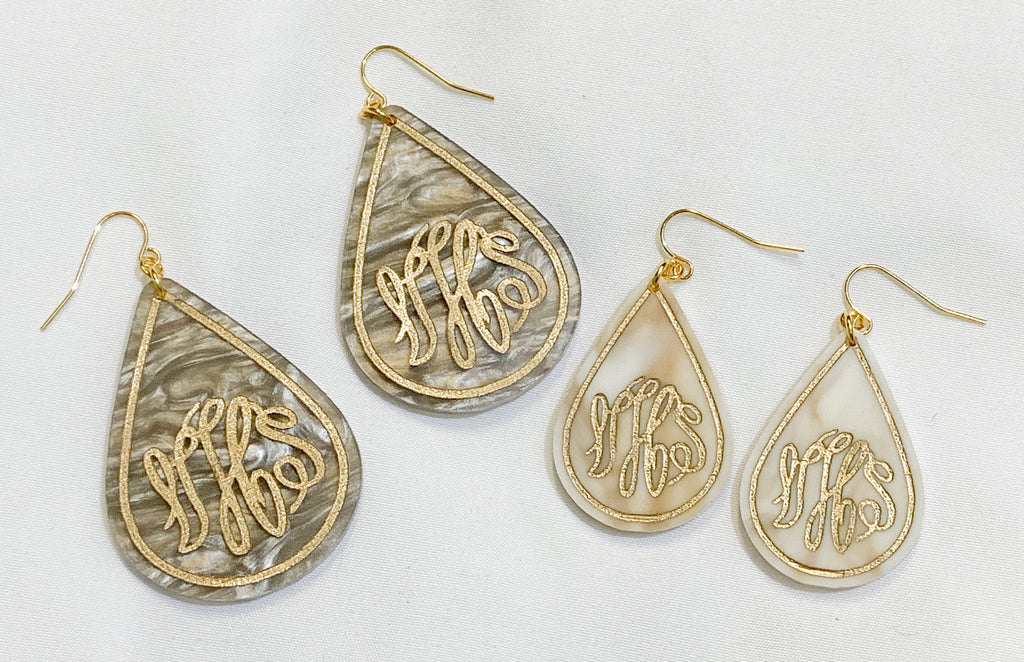 Teardrop Personalized Earrings