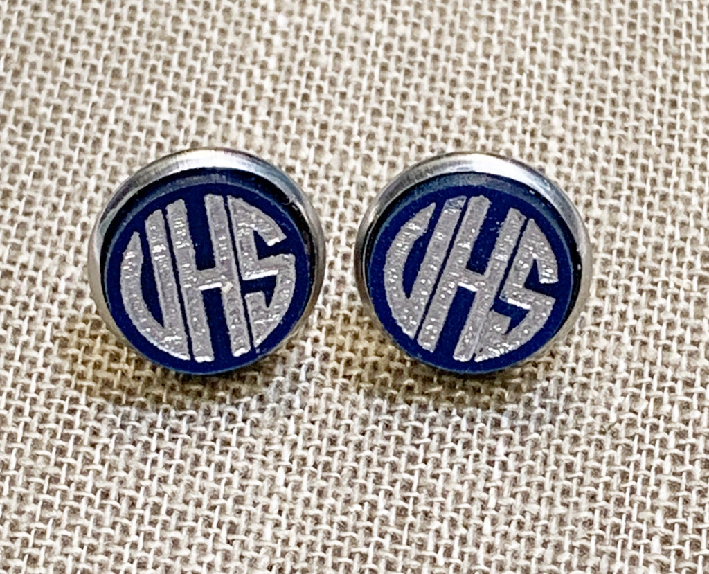 Personalized Stud Earrings (12mm)