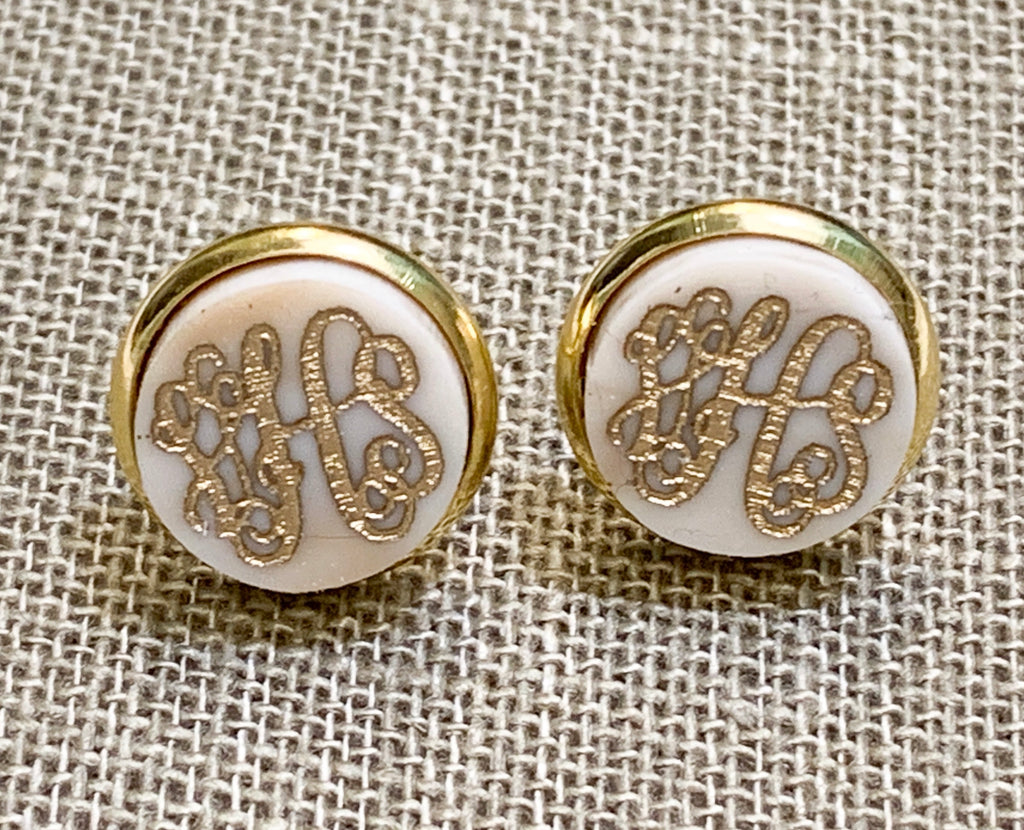 Personalized Stud Earrings (12mm)