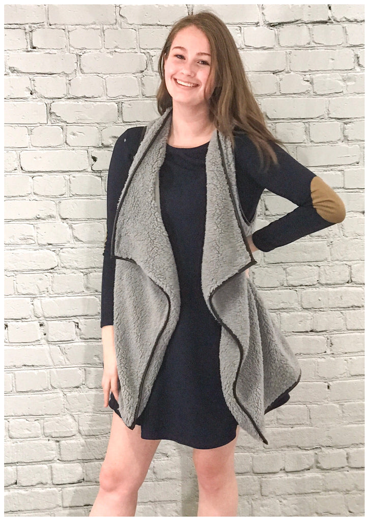 Gray Fleece Vest (S-L)
