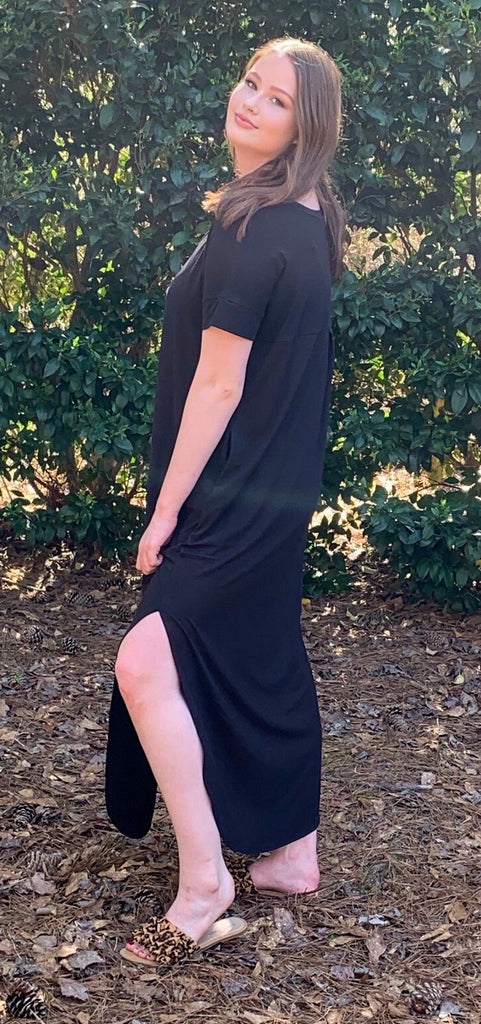 Calm & Collected Black Maxi (S-3XL)