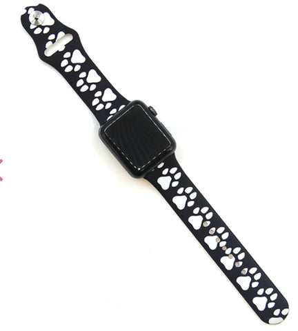 Multi Floral Silicone Watch Band 38-40mm (can be personalized with engraving)