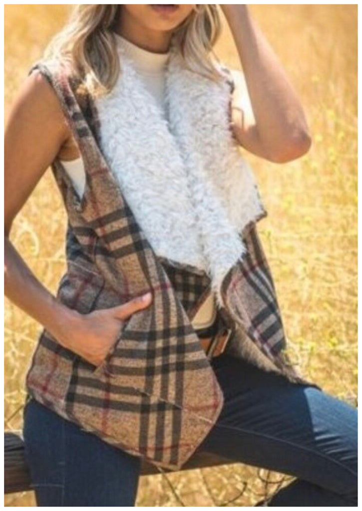 Plaid Vest (S-L)