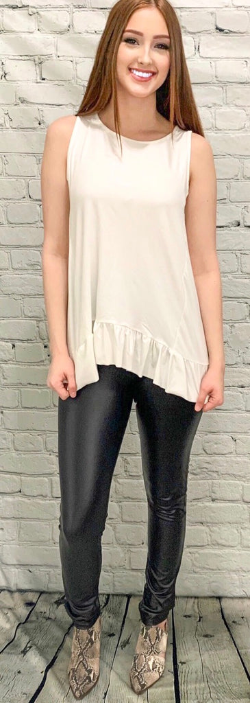 Black Faux Leather Leggings (S-3XL)