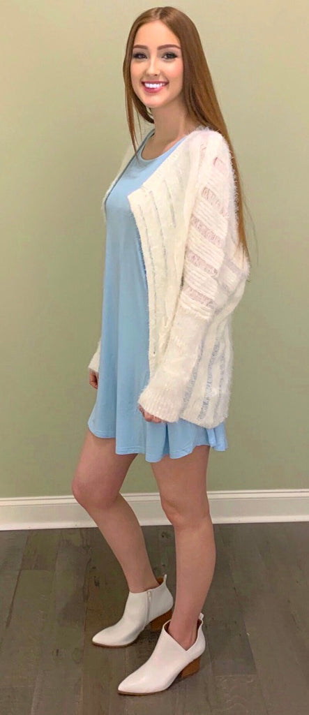 French Blue Piko Dress (S-L)