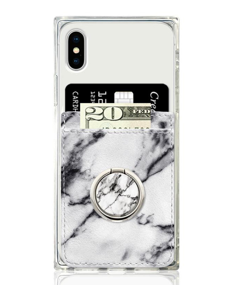 White Marble Phone Pocket
