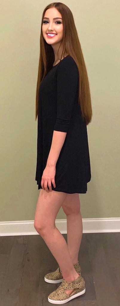 Little Black Piko Dress (S-L)