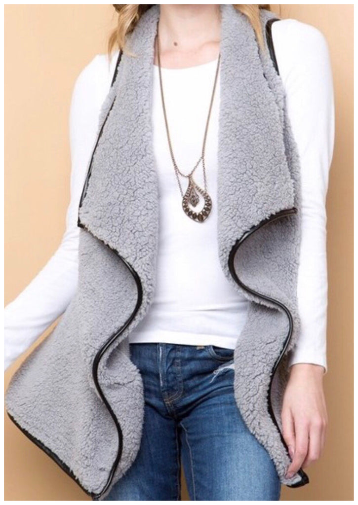 Gray Fleece Vest (S-L)