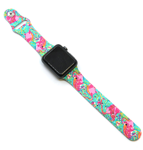 Summer Stripes Watch Band 38-40mm (can be personalized with engraving)