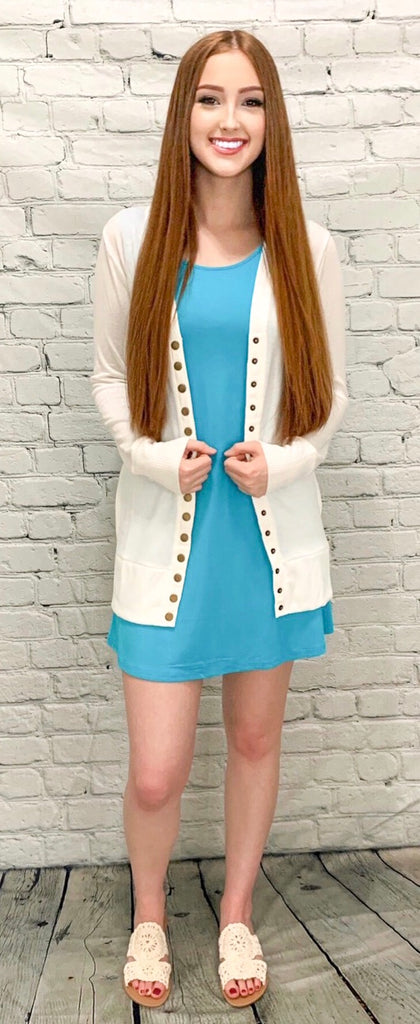 Button Me Up Ivory Cardigan (S-3XL)