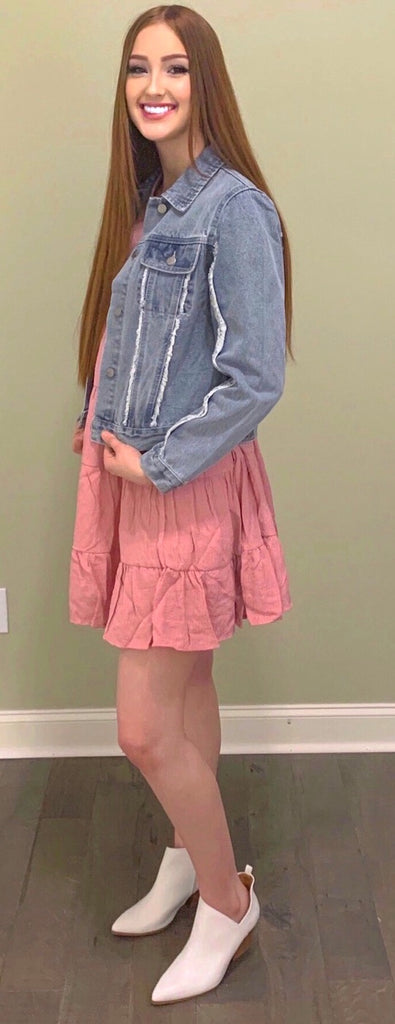 Happy Ruffles Blush Babydoll Dress (S-L)