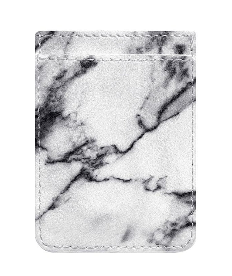 White Marble Phone Pocket