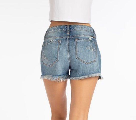 Distressed Kan Kan Jean Shorts (0-13)