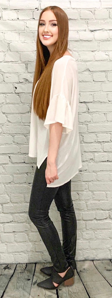 Black Snakeskin Print Leggings (S-3XL)