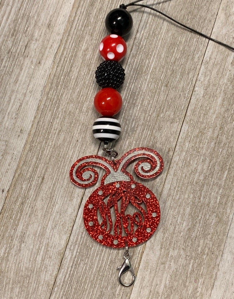 Ladybug Personalized Lanyard