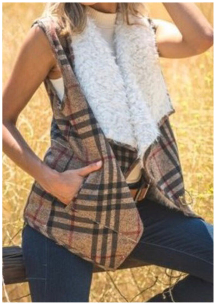 Plaid Vest (S-L)
