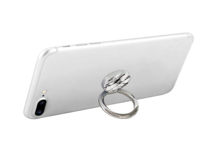 White Marble Phone Ring