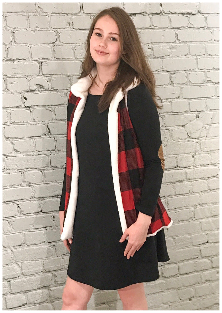 Buffalo Plaid Vest (S-XL)