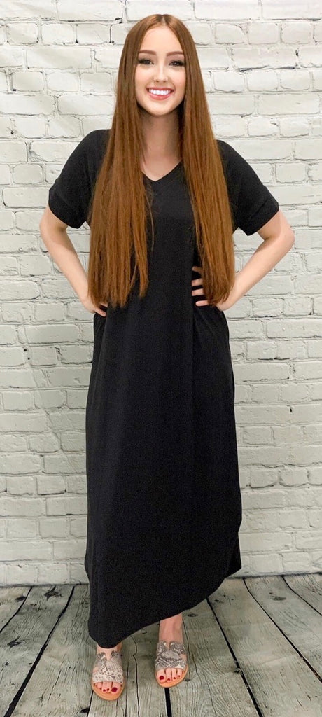 Calm & Collected Black Maxi (S-3XL)