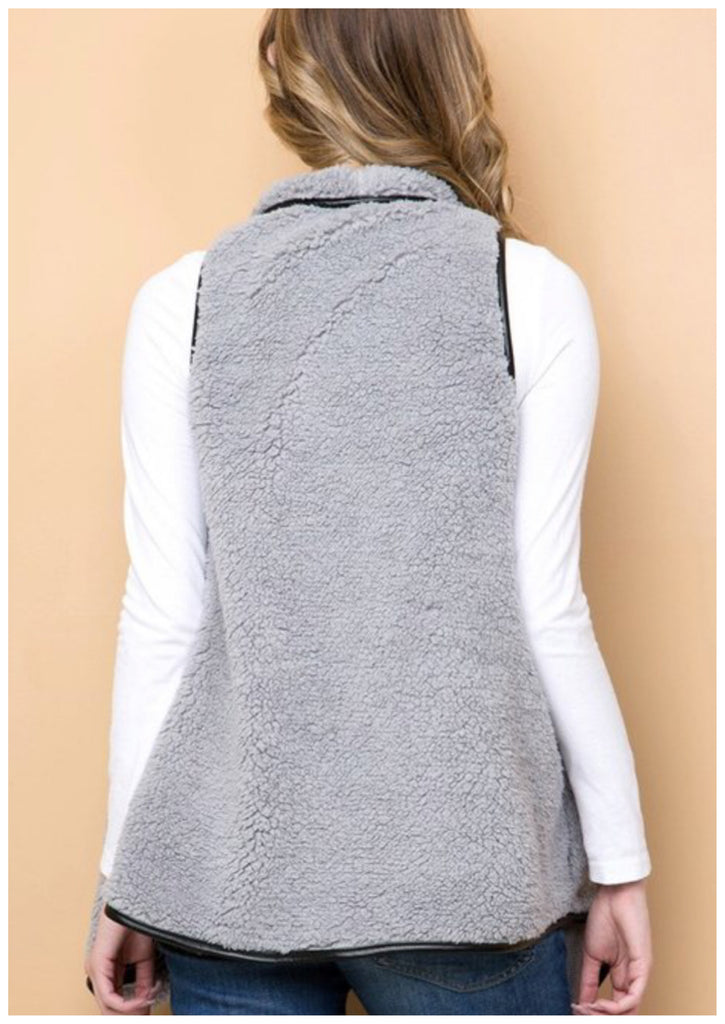 Gray Fleece Vest (S-L)
