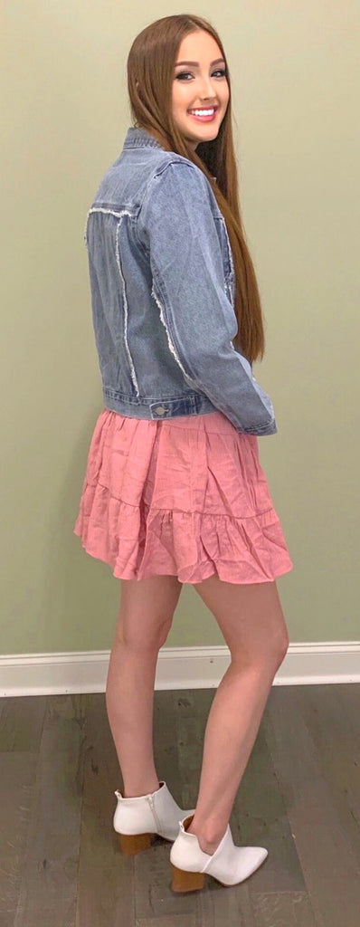 Happy Ruffles Blush Babydoll Dress (S-L)