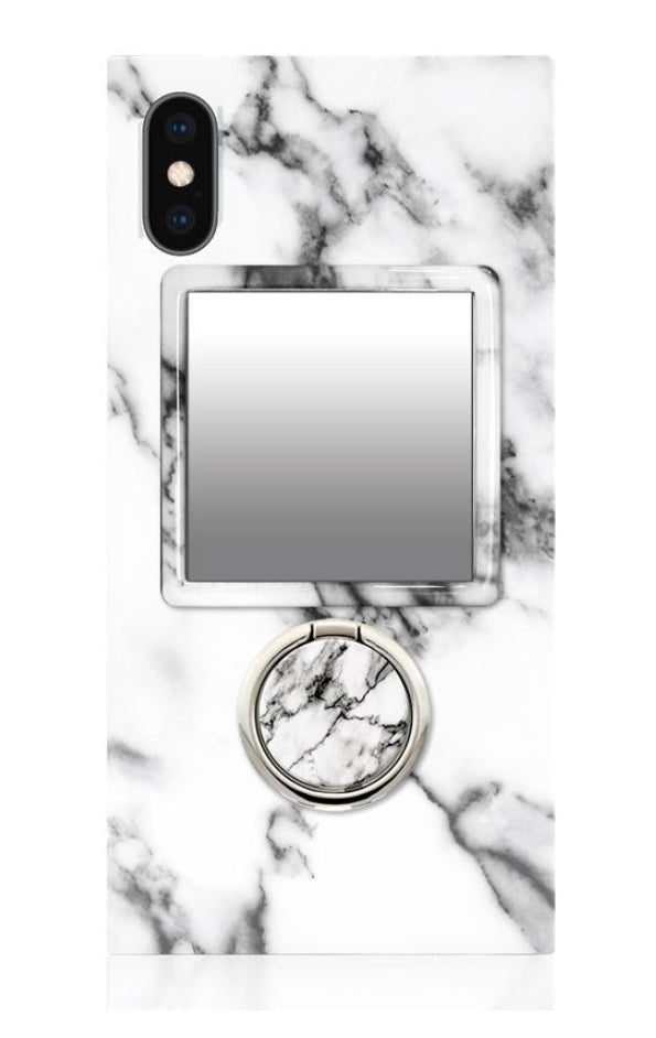 White Marble Phone Mirror