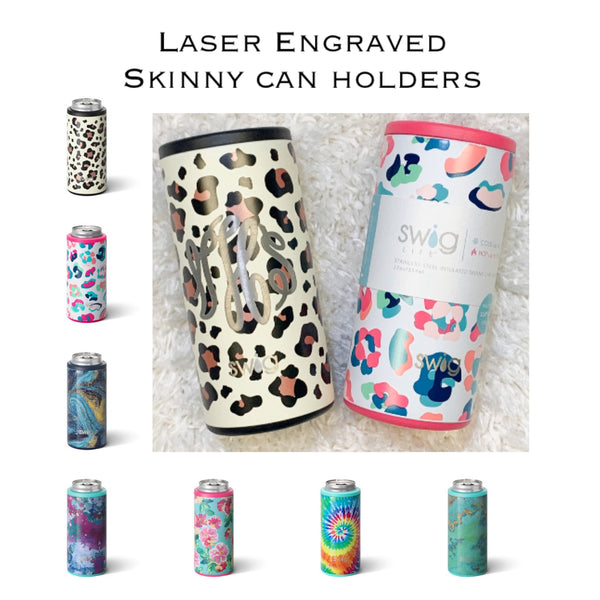 Swig Pattern Skinny Can Cooler — Trudy's Hallmark