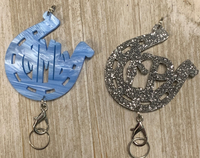Horseshoe Personalized Lanyard Pendants