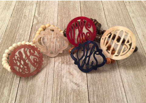 Personalized Wood Bracelets
