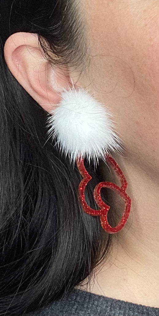 Valentine’s Day Double Heart Earrings