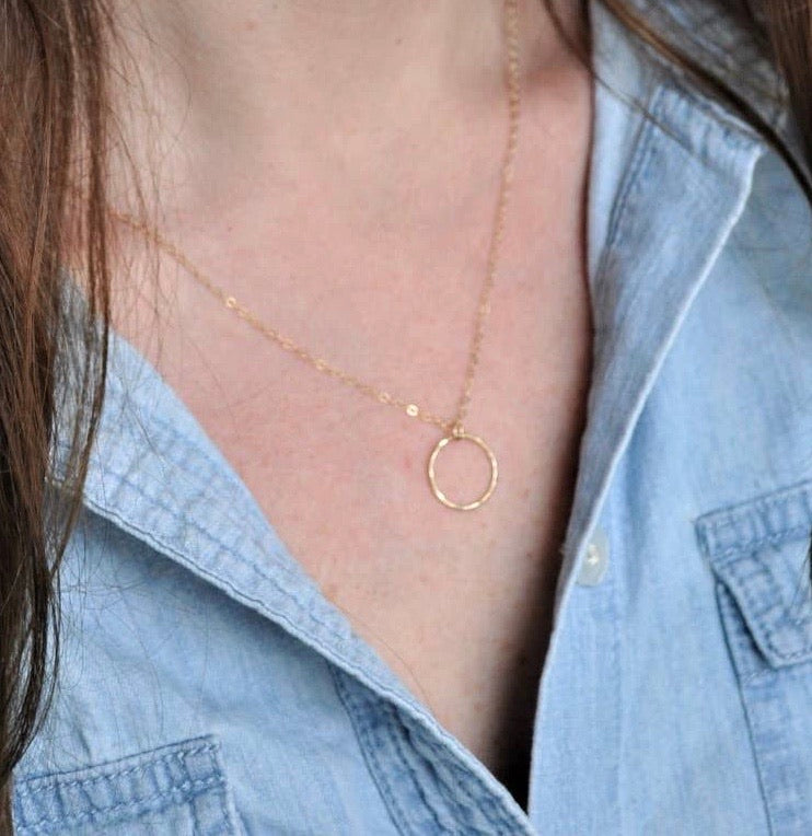 Gold Halo Necklace