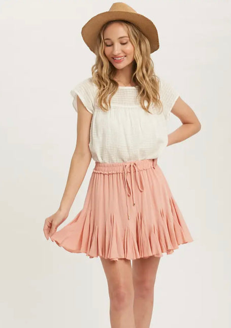 Ruffled Swing Skirt (S-L)