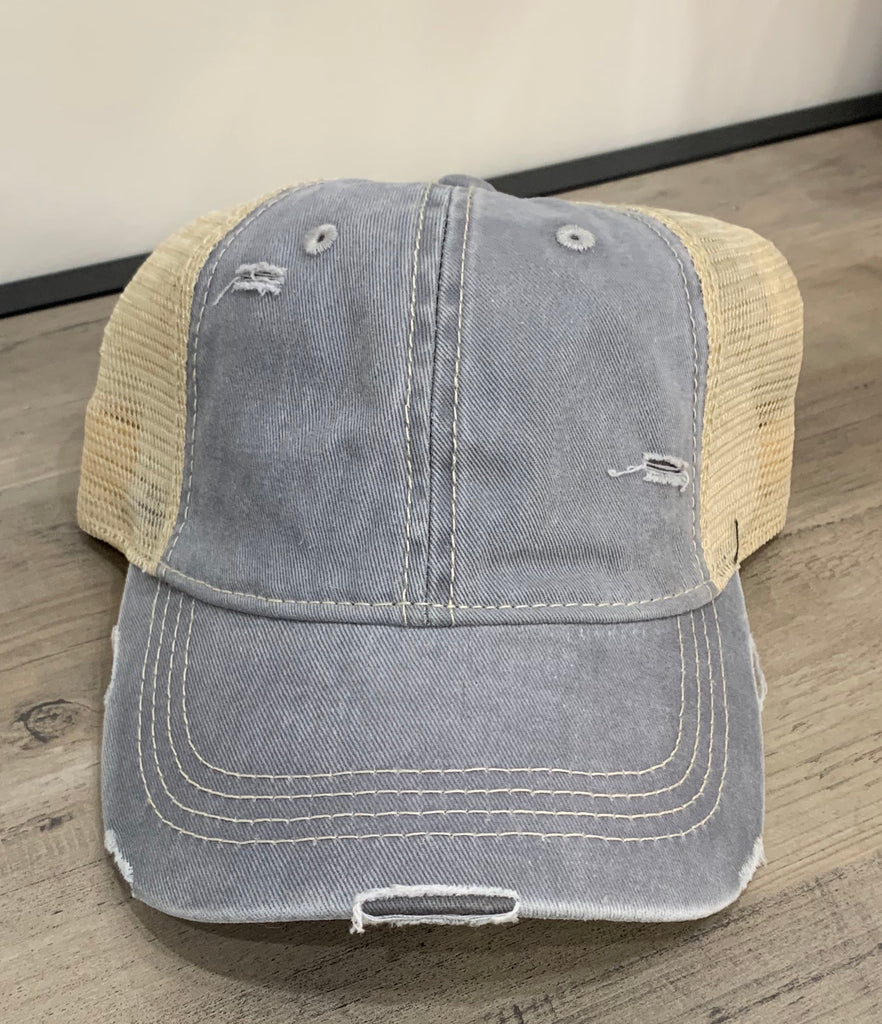 C.C Distressed Caps (multiple colors)