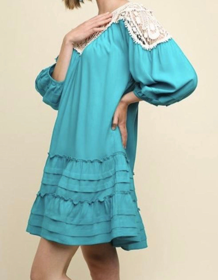 Fun in the Sun Turquoise Dress