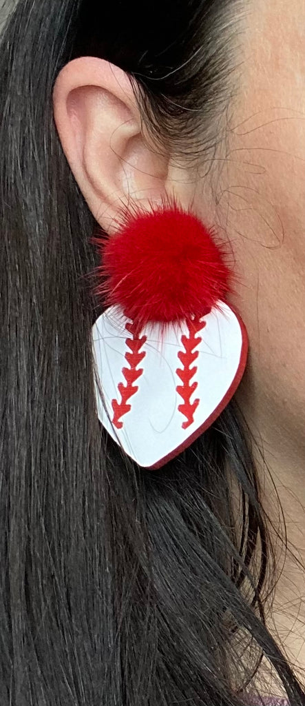 Baseball Earrings