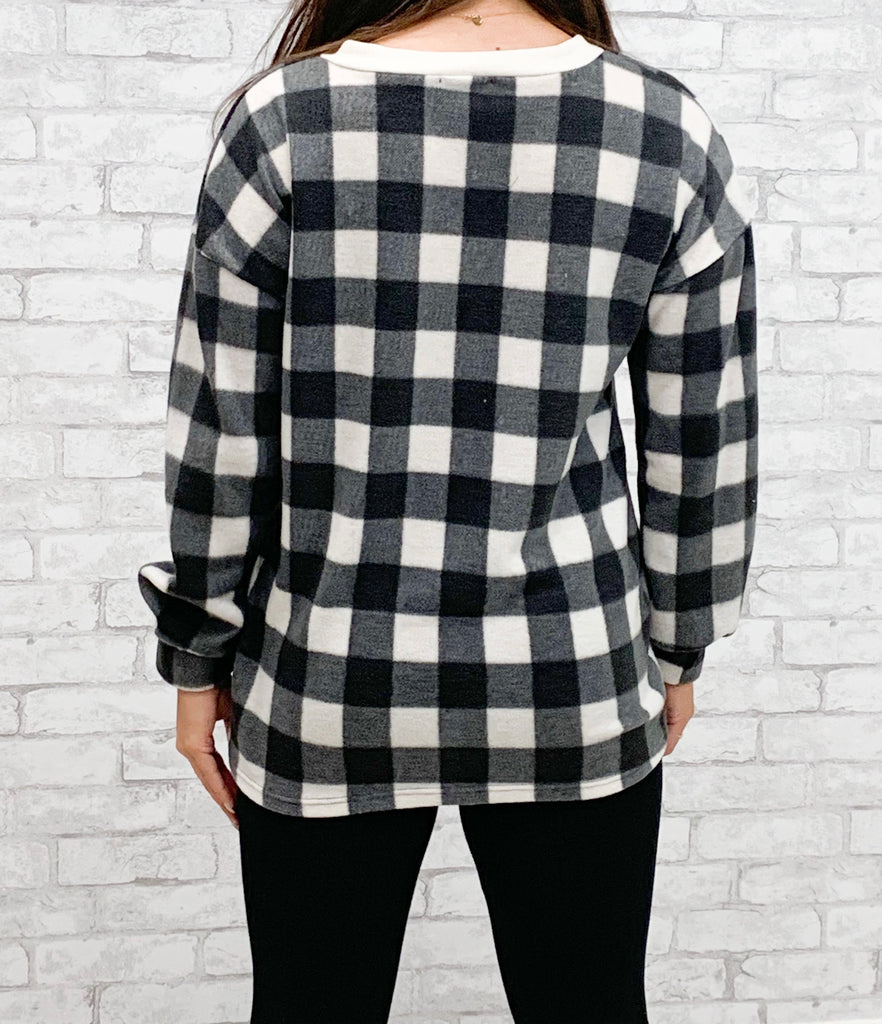 Buffalo Plaid Top (S-L)