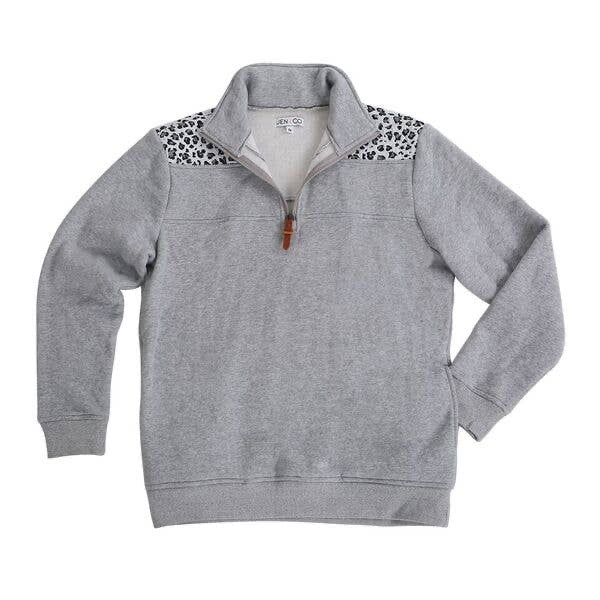 Leopard Panel Pullover (S-2XL)