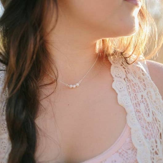 Three Pearls Necklace
