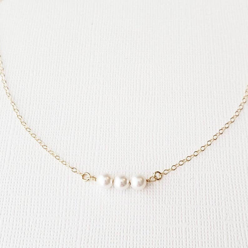 Three Pearls Necklace