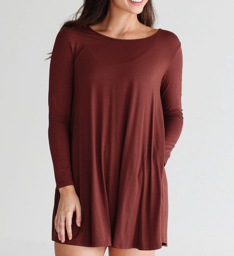 Espresso Piko Dress (S-L)
