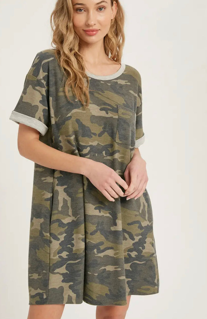 Casual Camo Dress (S-L)