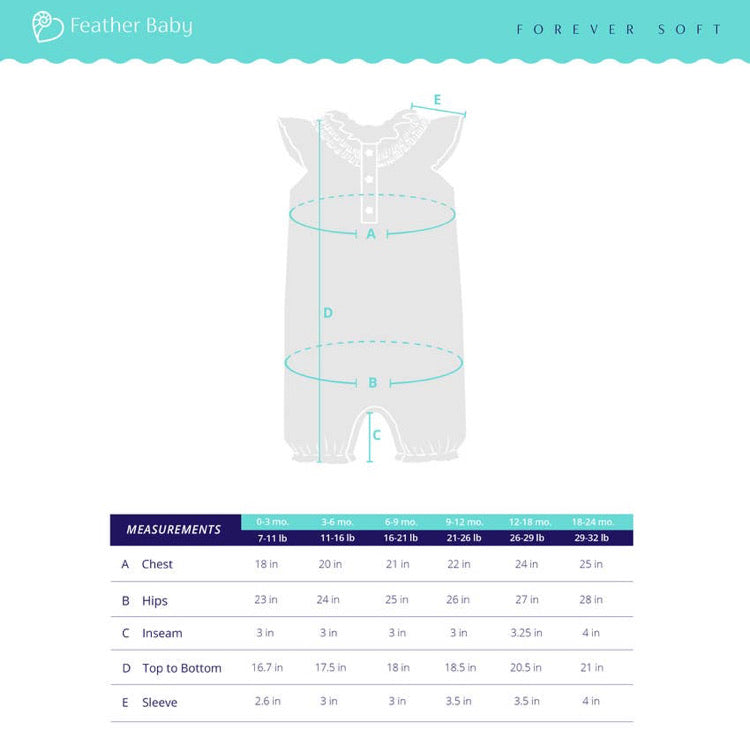 Angel-Sleeve Romper—Allie Floral (Feather Baby)