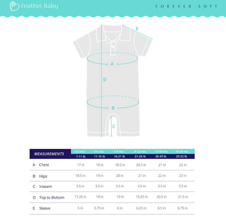 Collared Romper—Tiny Geo (Feather Baby)