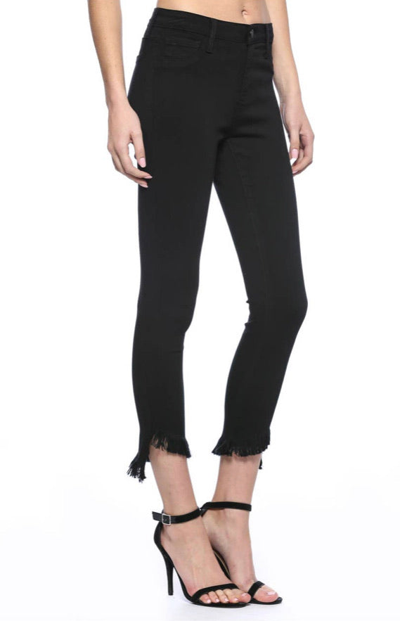 Black Cropped Cello Jeans (1-13)