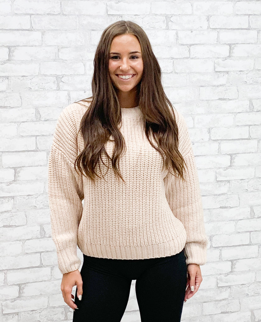 Blush Pink Sweater (S-L)